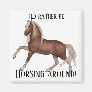 Imán Horsing Around (fondo claro)