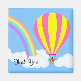 Imán Hot Air Balloon Magnet - Blue Background