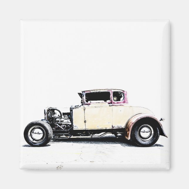 Imán Hot Rod Roadster Magnet (Frente)