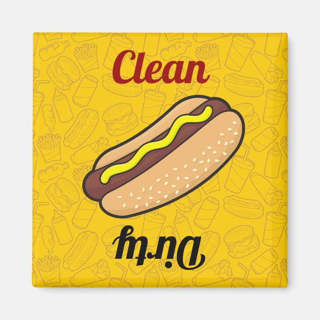 Imán Hotdog Dishlavaplatos Magnet (Frente)