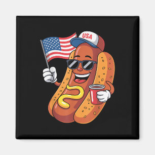 Imán Hotdog Para Hombres 4 De Julio 4 De Julio Patrióti
