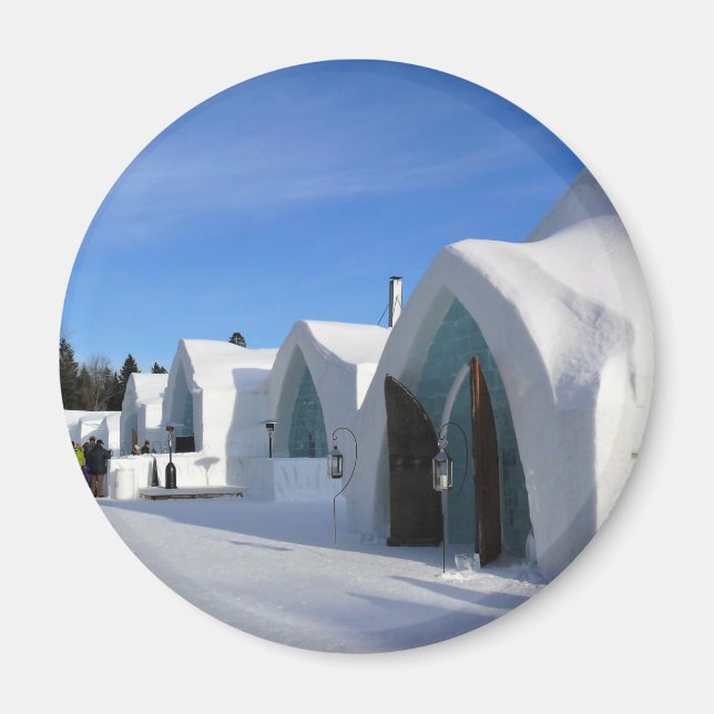 Imán Hotel de Glace, Quebec, Canadá (Frente)