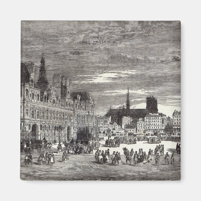 Imán Hotel de Ville, París, 1847 (Frente)