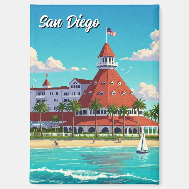 Imán Hotel San Diego California Coronado (Anverso)