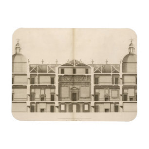 Imán Houghton Pasillo: sección del frente del oeste,