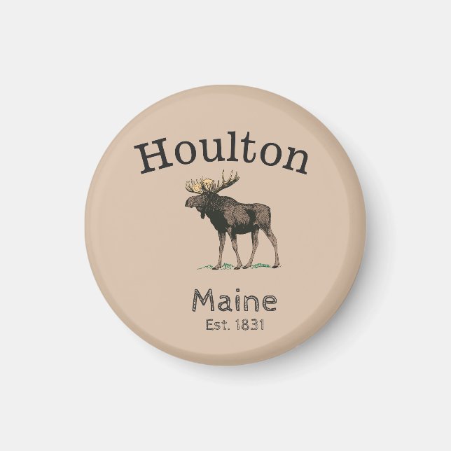 Imán Houlton Maine Moose (Frente)