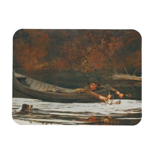 Imán Hound and Hunter, 1892 (aceite sobre lienzo) (Horizontal)