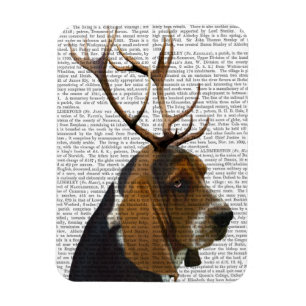 Imán Hound de Basset y Antlers