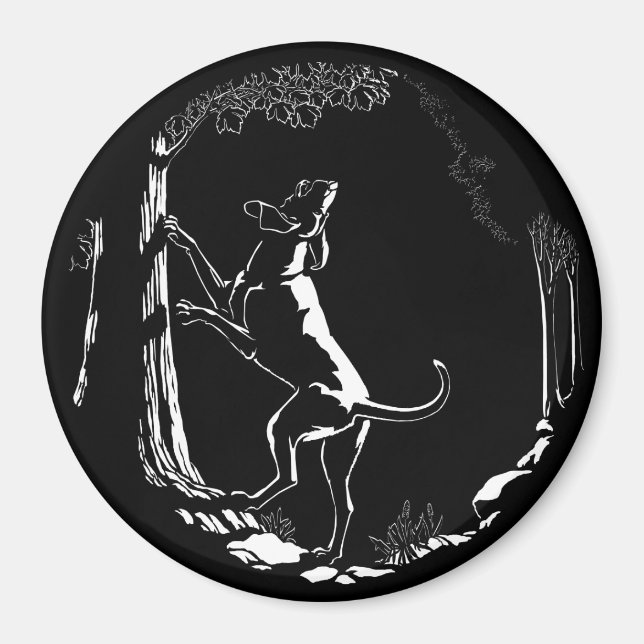 Imán Hound Dog Magnet Caza Perro Fridge Magnets Decorac (Frente)