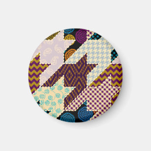 Imán Hounds-tooth: Vintage Seamless Backgroun