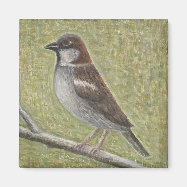 Imán House Sparrow 2008 (Frente)