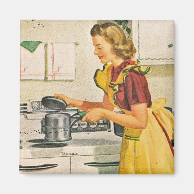 Imán Housewife de cocina de los años 1940 (Frente)