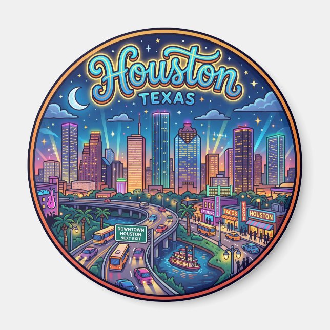 Imán Houston EE. UU. (Frente)