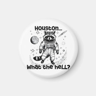 Imán Houston. ¿Qué demonios? Raccoon Adorable