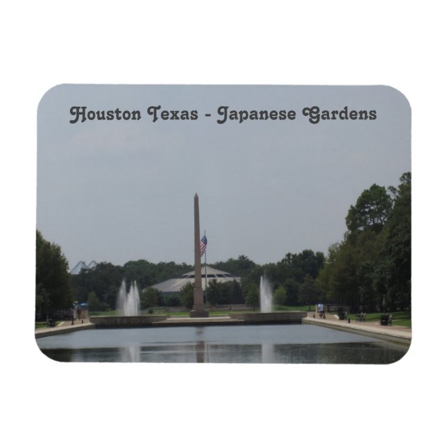 Imán Houston Texas - Jardines japoneses - Foto flexible (Horizontal)