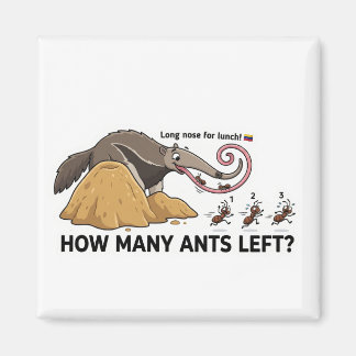 Imán How Many Ants Left? Animal World Quest for Toddler