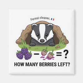 Imán How Many Berries? Badger France Math Subtraction G