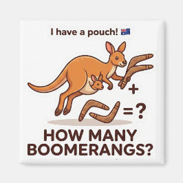 Imán How Many Boomerangs? Kangaroo Math Game