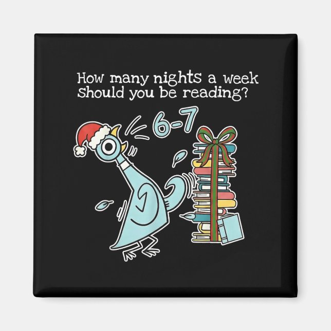 Imán How Many Nights A Week Should You Be Reading 6-7 T (Frente)