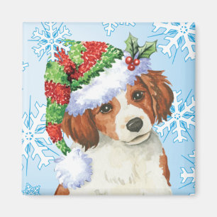 Imán Howlidays feliz Kooikerhondje
