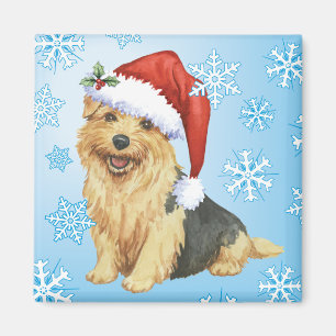 Imán Howlidays feliz Norfolk Terrier