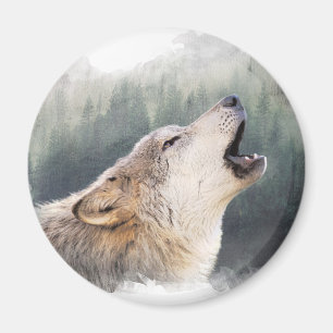 Imán Howling lobo