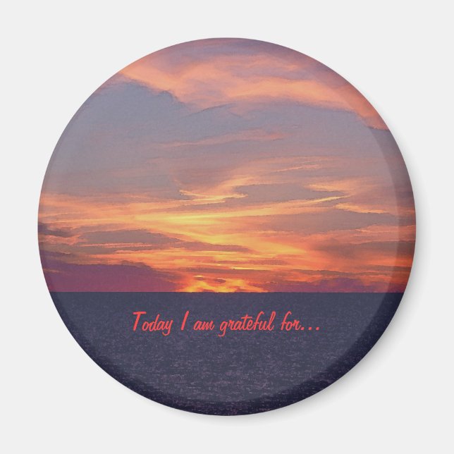 Imán Hoy estoy agradecido por... (Frente)