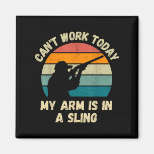 Imán Hoy no puedo trabajar Mi brazo está en una honda