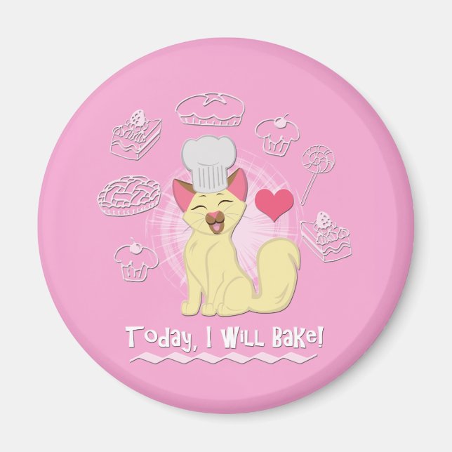 Imán ¡Hoy Voy A Bake! (Frente)