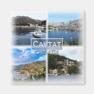 Imán HR0021 Europa, Croacia, Cavtat, nevera
