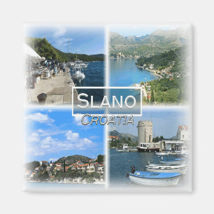 Imán HR0023 Europa, Croacia, Slano, nevera