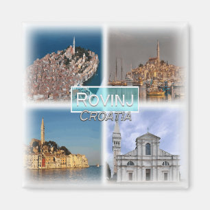 Imán HR0028 Europa, Croacia, Rovinj, nevera
