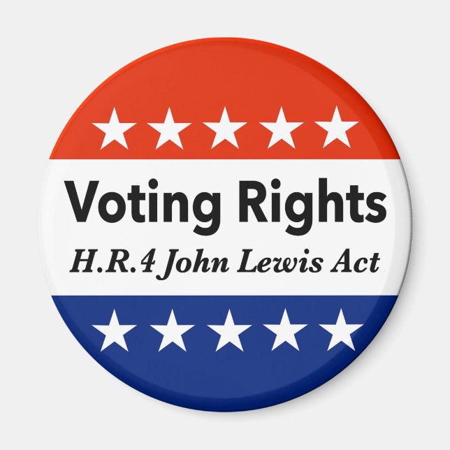 Imán HR4 Ley de derechos de voto de John Lewis (Frente)