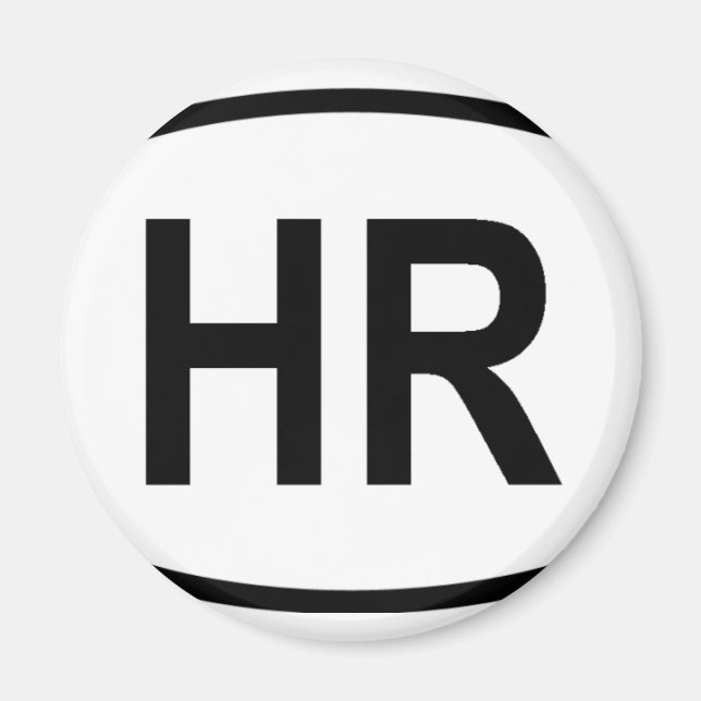 Imán "HR" Croacia (Frente)