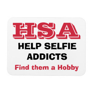 Imán "HSA - Ayude a los adictos a selfie - Encuéntrales