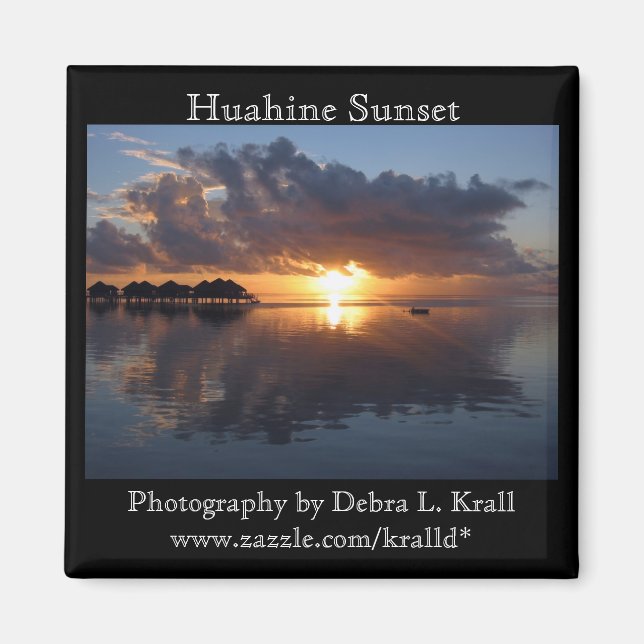 Imán Huahine Sunset Magnet (Frente)