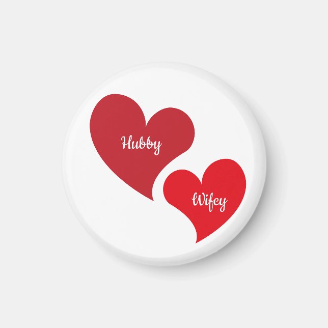 Imán Hubby Wifey imnet (Frente)
