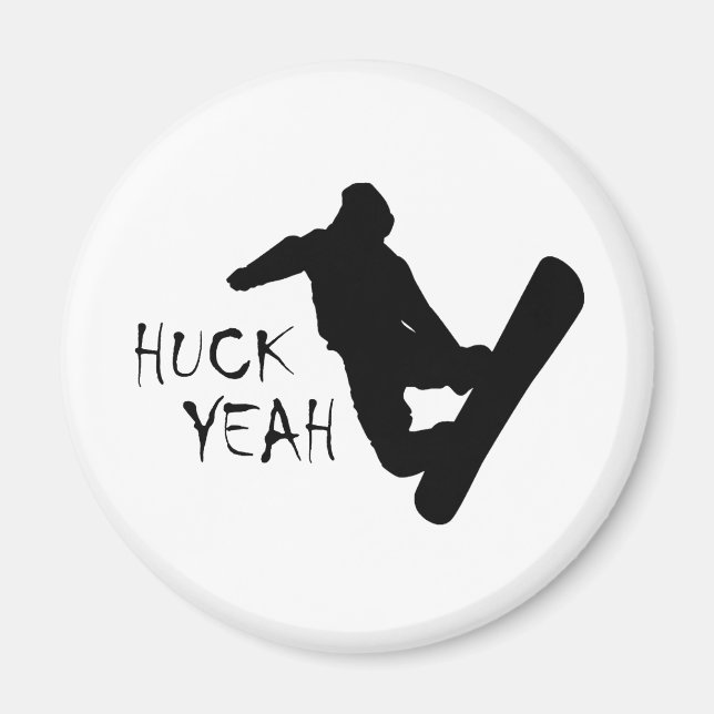 Imán Huck Yeah (Snowboarding) (Frente)