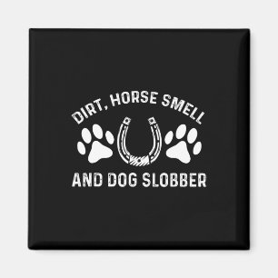 Imán Huele Sucio A Caballo Y Slobber A Caballo Montando