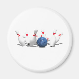 Imán ¡Huelga! Bolas de bolos y pines: