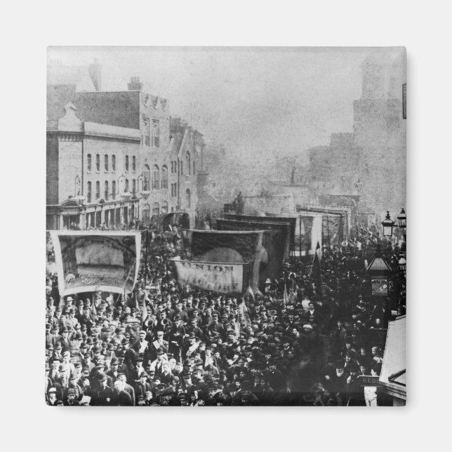 Imán Huelga de ganado londinense, 1889 (Frente)