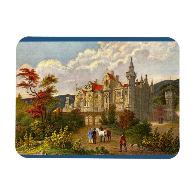 Imán huella antigua de Abbotsford House (Horizontal)