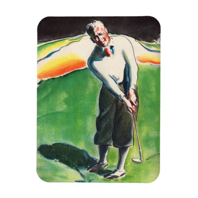 Imán Huella de golf de 1934 (Vertical)