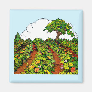 Imán Huella de jardín de los años 1920