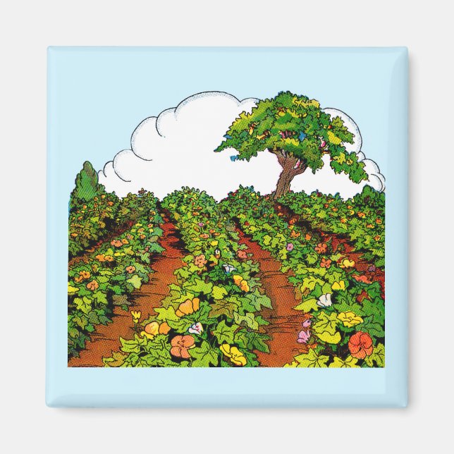 Imán Huella de jardín de los años 1920 (Frente)