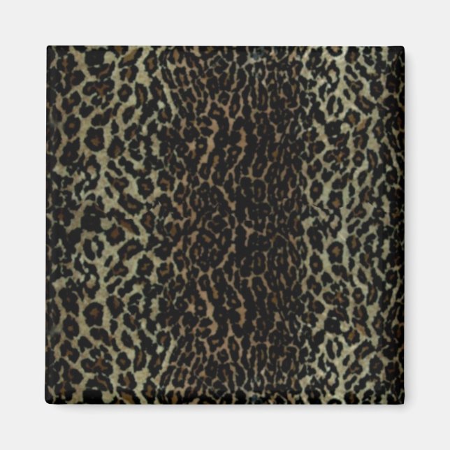 Imán huella de leopardo, imanes (Frente)