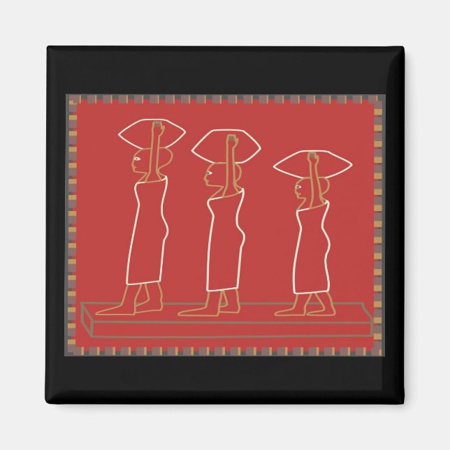 Imán huella de madera #3 (Frente)