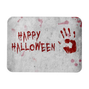 Imán Huella de Mano Sangrienta Halloween