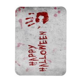 Imán Huella de Mano Sangrienta Halloween