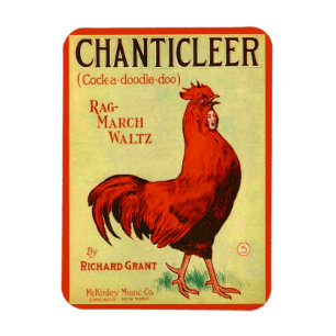 Imán Huella musical de Chanticleer 1910